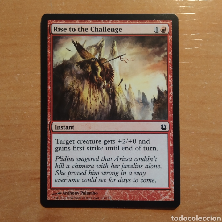 Trading Cards: CARTA MAGIC MTG - N&ordm; 107 - SUPERAR EL DESAF&Iacute;O - NACIDOS DE LOS DIOSES - IDIOMA INGLES