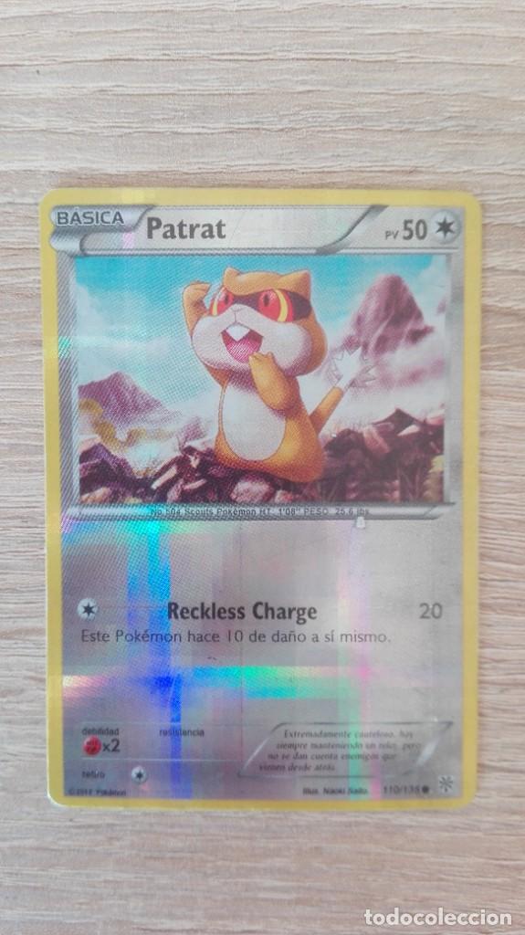 Cartas Colecion&aacute;veis: PATRAT N&ordm; 504 B&Aacute;SICA PV50 RECKLESS CHARGE 20 // SCOUTS POK&Eacute;MON // HOLO // A&Ntilde;O 2018.