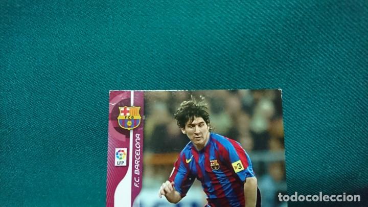Trading cards: MEGA CRACKS 2006/2007, MESSI, CROMO 54, ERROR DE CORTE - Foto 3