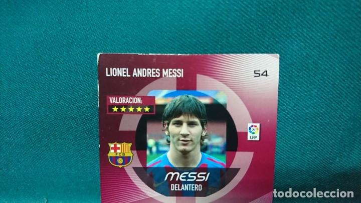 Trading cards: MEGA CRACKS 2006/2007, MESSI, CROMO 54, ERROR DE CORTE - Foto 5