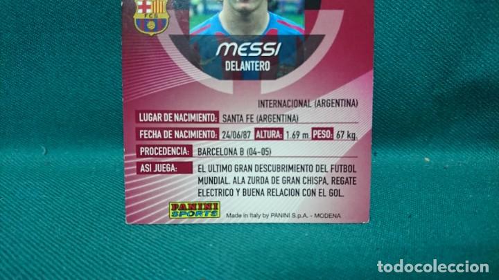 Trading cards: MEGA CRACKS 2006/2007, MESSI, CROMO 54, ERROR DE CORTE - Foto 6