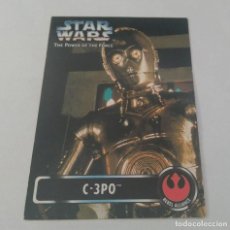 Trading Cards: TARJETA STAR WARS ACTION MASTERS KENNER 1995 CARD CARTA GUERRA GALAXIAS VINTAGE CLASICO C3PO