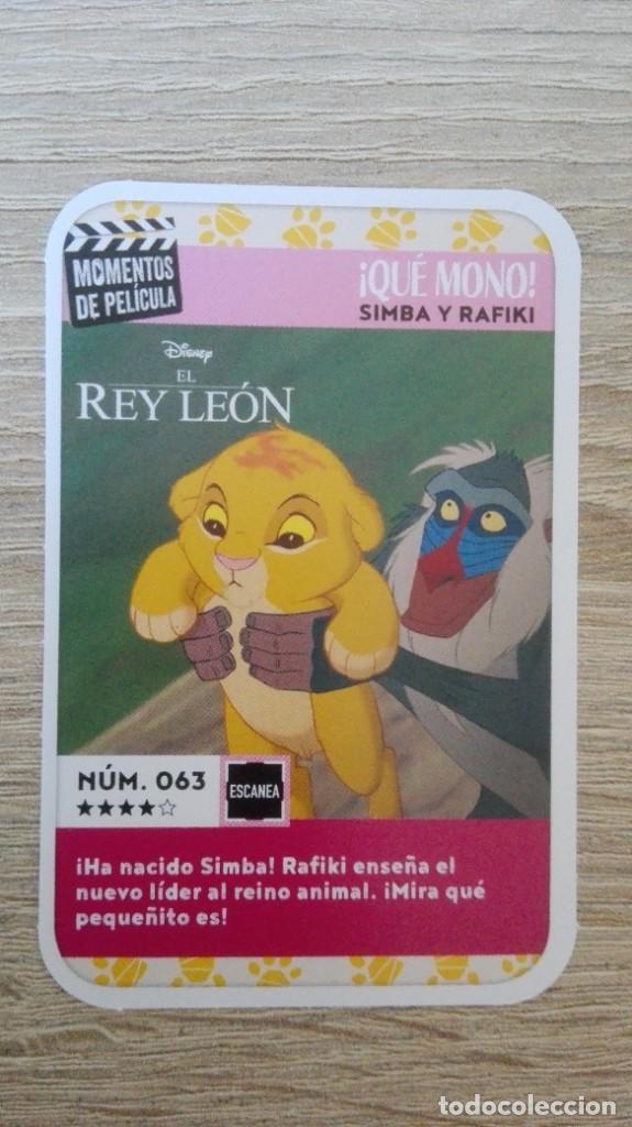 Sammelkarten: CARTA N&ordm; 63 -MOMENTOS DE PEL&Iacute;CULA-DISNEY-CARREFOUR-A&Ntilde;O 2019.
