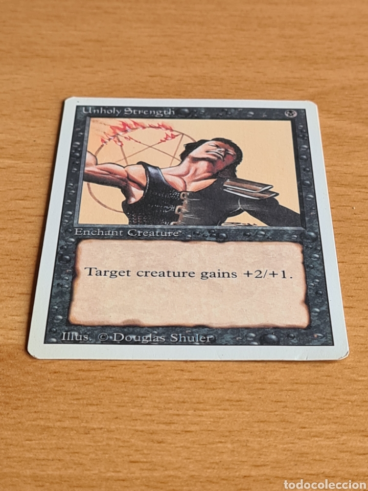 Trading cards: Magic The Gathering Card Deckmaster Unholy Strength - Foto 2