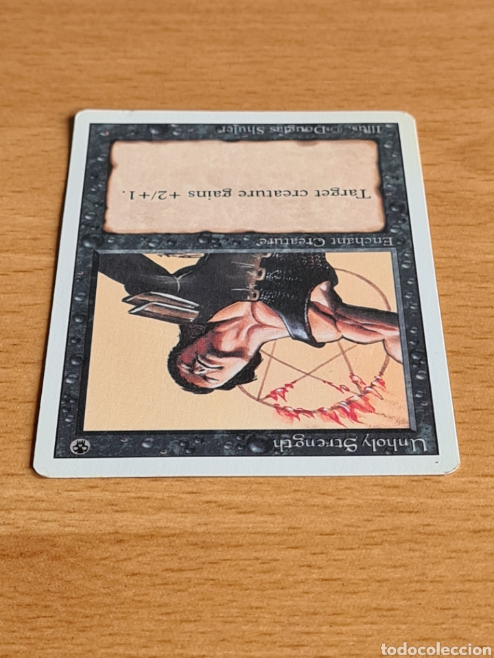 Trading cards: Magic The Gathering Card Deckmaster Unholy Strength - Foto 4