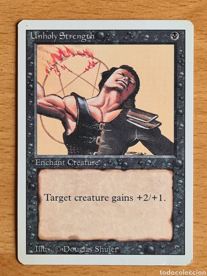 Trading cards: Magic The Gathering Card Deckmaster Unholy Strength - Foto 1