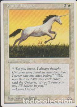mtg magic the gathering pearled unicorn summon - Buy Antique trading cards  on todocoleccion