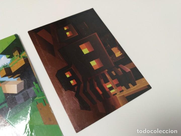 Trading cards: LOTE 3 CARTAS MINECRAFT STICKER PEGATINA - Foto 4