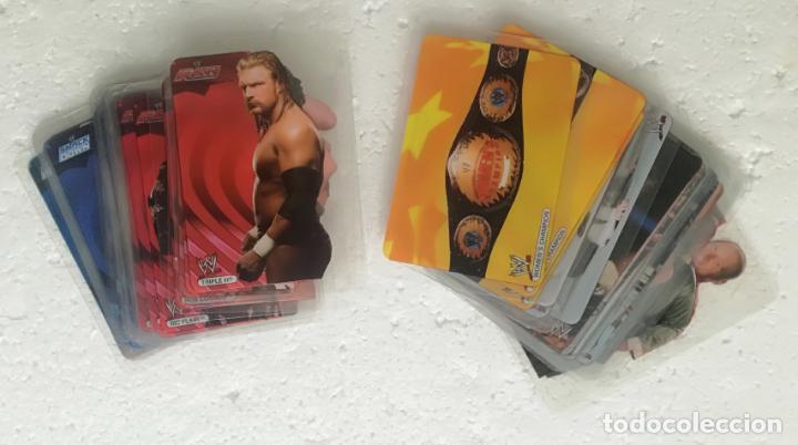 Trading Cards: Lote de 56 lamincards WWE World Wrestling Entertainment - Collection New Edition - Diferentes