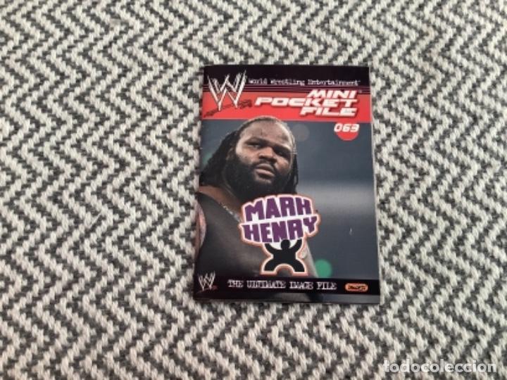 Trading cards: MINI POCKET FILE. WWE. MARK HENRY - Foto 1