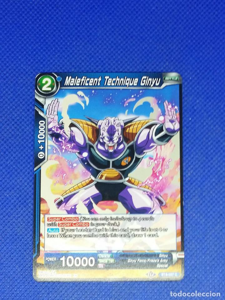 Trading cards: DRAGON BALL SUPER CARD GAME MALEFICIENT TECHNIQUE GINYU - Foto 1