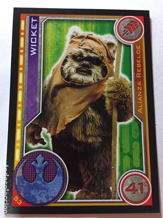 Trading cards: STAR WARS - 53 WICKET - CROMOS CARREFOUR - 1 - Foto 1