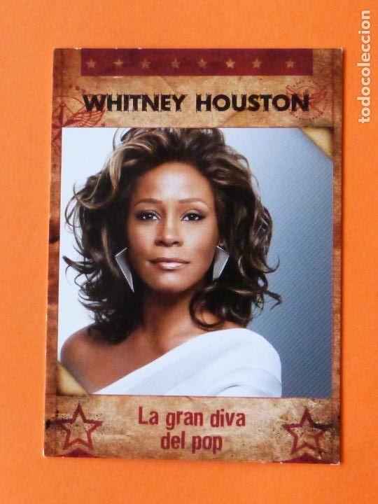 Trading Cards: TRADING CARD DE WHITNEY HOUSTON N&ordm; 118 A&Ntilde;O ???? DE PANINI
