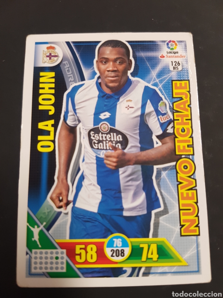 Trading cards: #126BIS 126 BIS OLA JOHN DEPORTIVO DE LA CORU&Ntilde;A ADRENALYN XL 2016-2017 PANINI 16 17