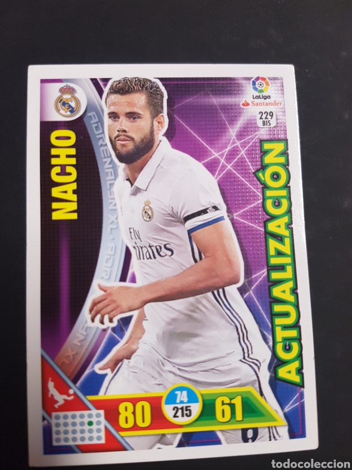 Trading cards: #229BIS 229 BIS NACHO REAL MADRID ADRENALYN XL 2016-2017 PANINI 16 17