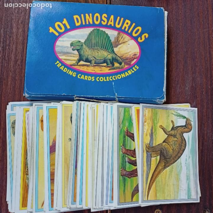 Trading cards: CROMOS DE 101 DINOSAURIOS, 101 COMPLETA, CON CAJA. - Foto 1