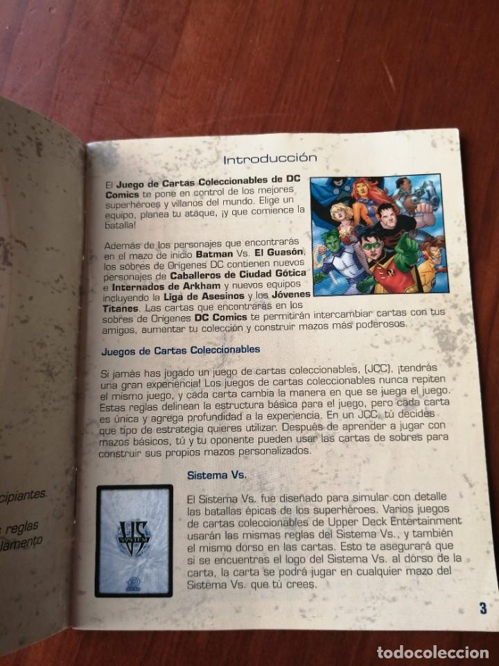 Trading cards: reglamento basico DC trading card game DC COMICS - Foto 3