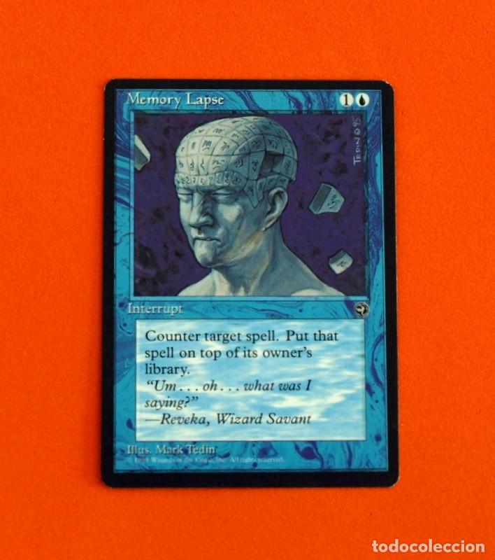 Trading cards: Magic The Gathering - Mamory Lapse - Interrupt - Illus Mark Tedin 1995 - Foto 1
