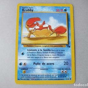 1st edition krabby pokemon card 1999 Pokemon Fossil 51 Krabby 1st Edition PSA 9 Graded Card