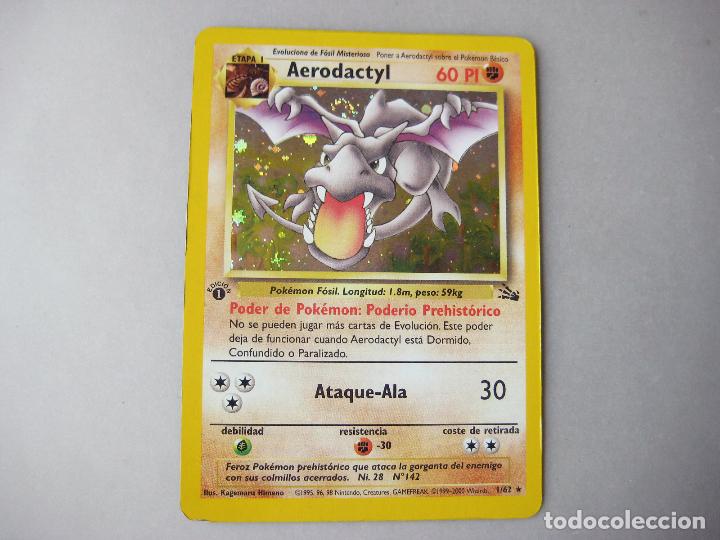 Carta Pokemon Aerodactyl Ex Original (condição Sp)