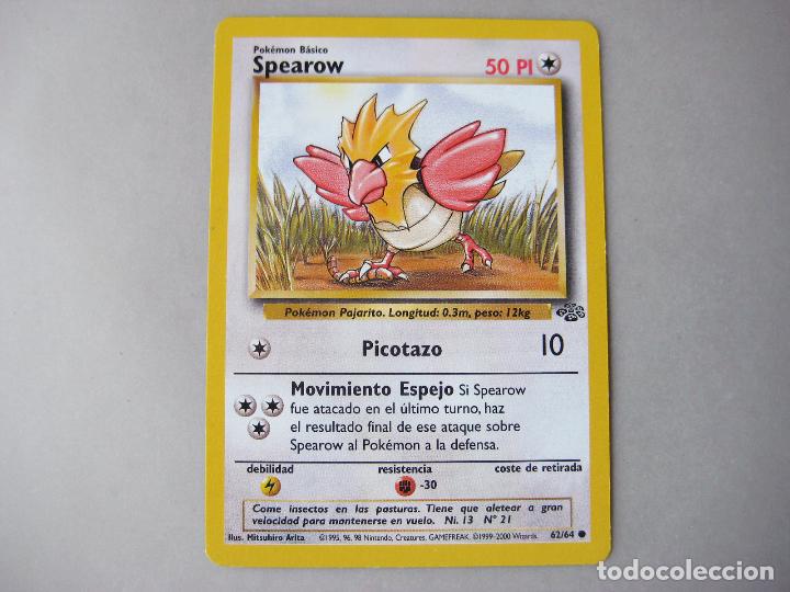 carta pokemon spearow 62/64. 50 pi edicin espa - Buy Antique trading cards  on todocoleccion
