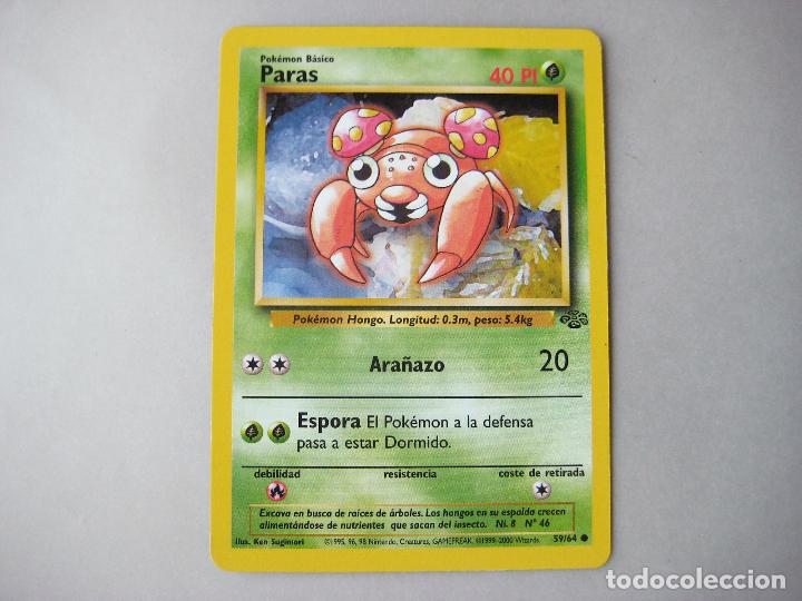carta pokemon paras 59/64. 40 pi edicin espao - Buy Antique trading cards  on todocoleccion