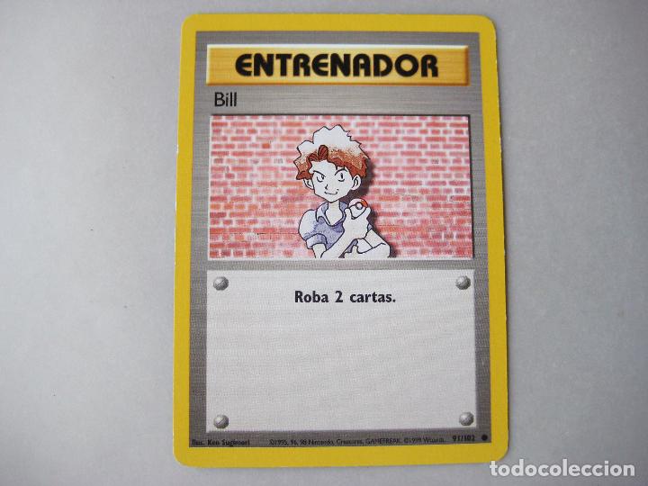 carta pokemon entrenador bill 91/102. edicin e - Compra venta en  todocoleccion