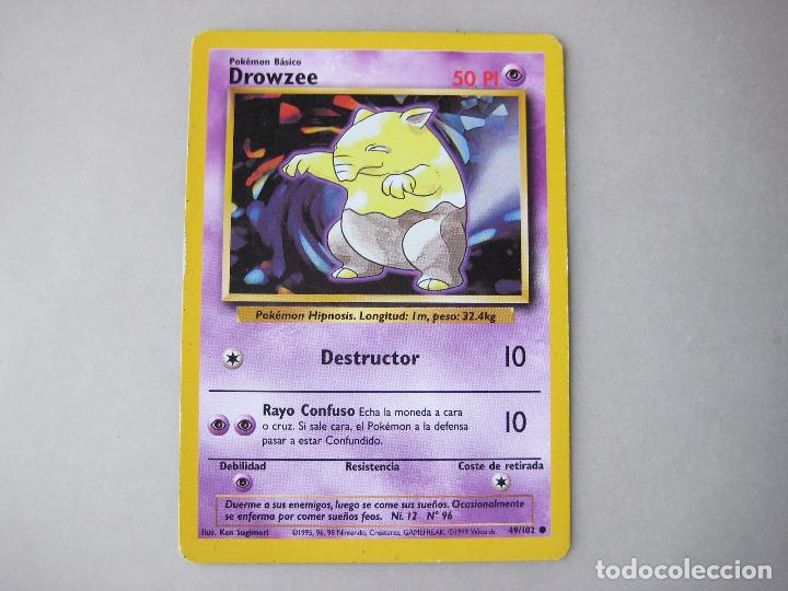 carta pokemon drowzee 49/102. 50 pi edicin esp - Buy Antique trading cards  on todocoleccion