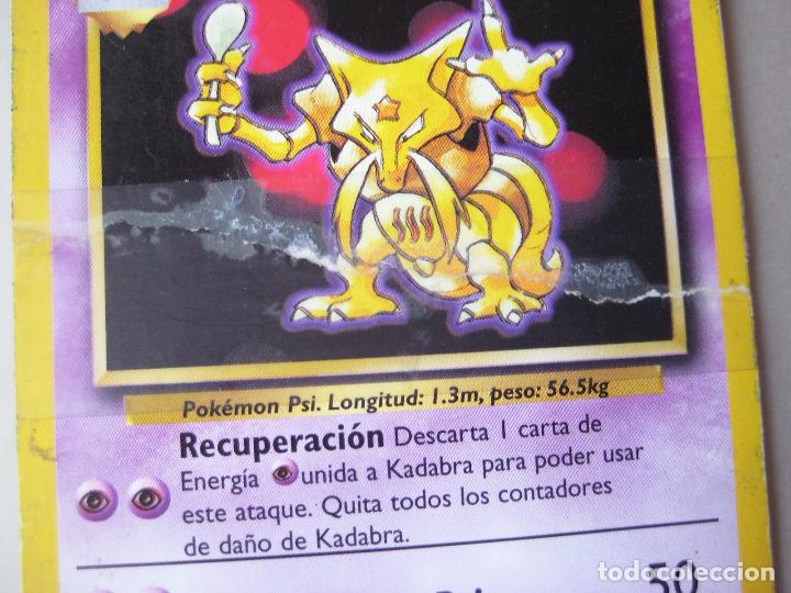 CARTA POKEMON KADABRA 32/102. 30 PI EDICIÓN ESPAÑOLA. SPANISH EDITION 1999  TRADING CARD