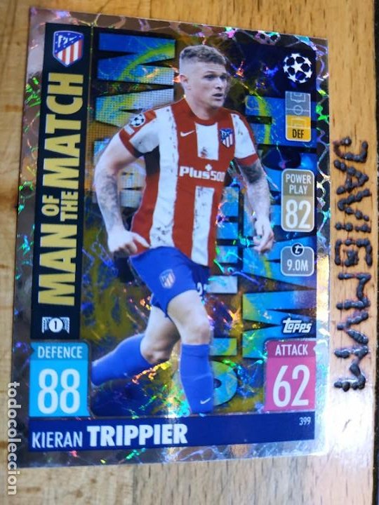 MATCH ATTAX CHAMPIONS 2021 2022 21 22 TOPPS MAN OF THE MATCH Nº 399 TRIPPER ATLETICO DE MADRID (Coleccionismo - Cromos y Álbumes - Trading Cards)