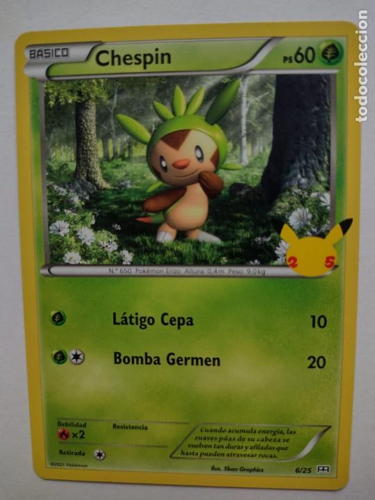 carta pokemon 25 aniversario n 06- chespin - m - Buy Antique trading cards on todocoleccion carta pokemon 25 aniversario n 06- chespin - m - Buy Antique trading cards on todocoleccion
