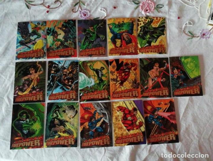 Trading cards: Colecci&oacute;n de Fleer superheroes DC Firepower - Foto 10