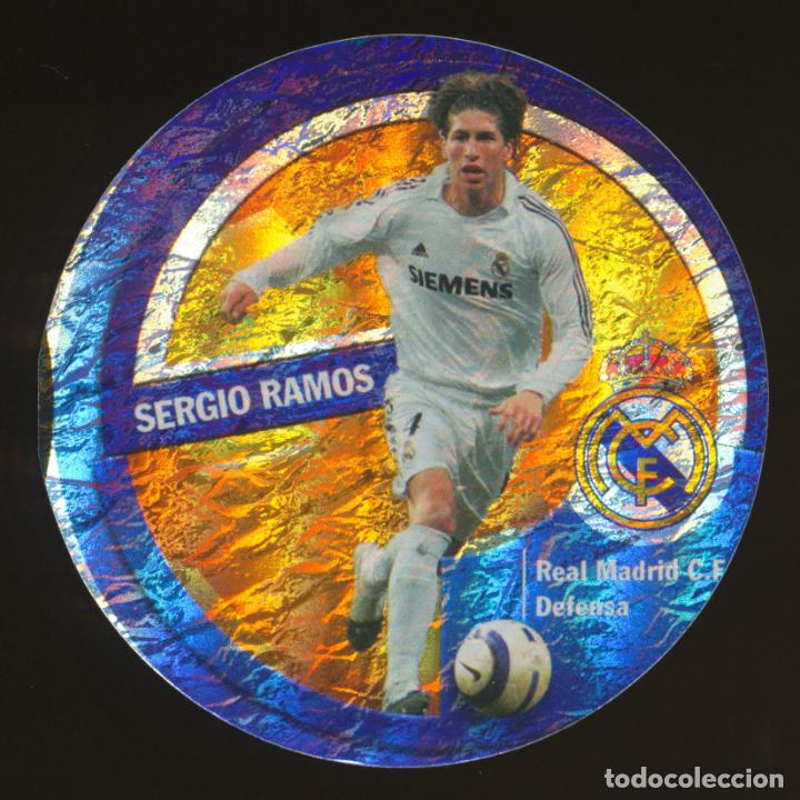 Trading Cards: #54. SERGIO RAMOS (El Capitan) - Real Madrid CF 2006/2007 - Mundicromo Fichas Liga Circlecard 06/07