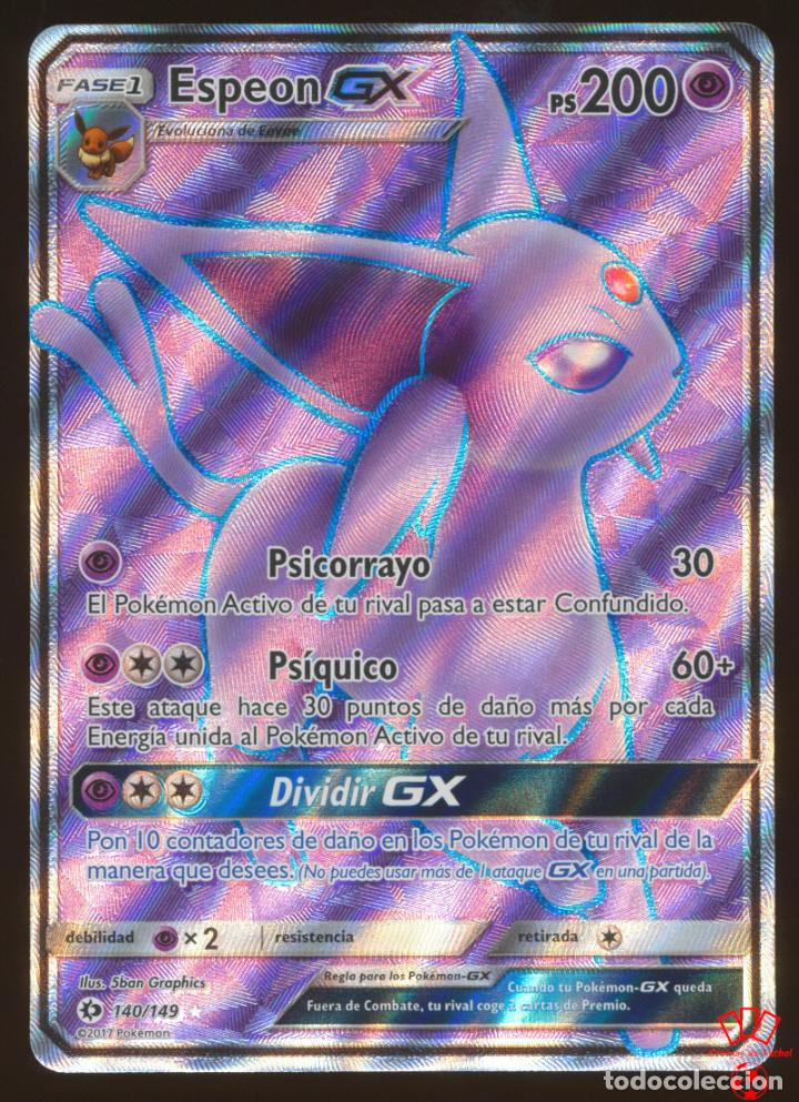 140/149. espeon gx (rara ultra) - s&l sol y lu - Buy Antique trading cards  on todocoleccion