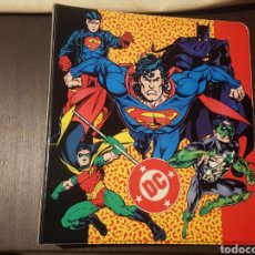 Trading Cards: CARPETA DE TRES ANILLAS PARA TRADING CARDS - BINDER - - DC COMICS - SUPERMAN, SUPERBOY, BATMAN.... Lote 301484158