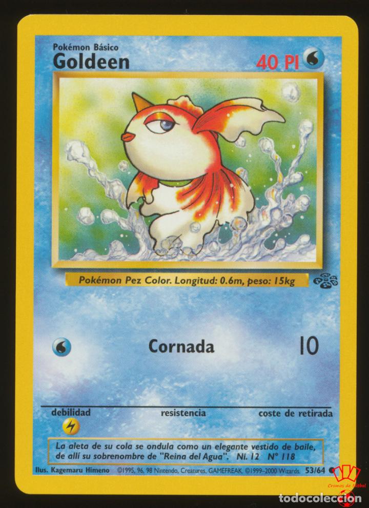 1995 goldeen pokemon card Goldeen 53/64 Jungle Set Pokemon TCG Card In Protective Penny Sleeve – The  Game Experts