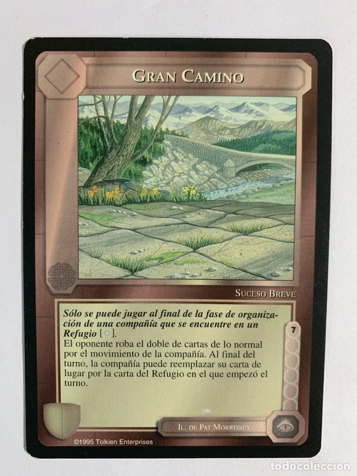 Trading cards: CARTA LIMITADA BORDE NEGRO GRAN CAMINO -EL SE&Ntilde;OR DE LOS ANILLOS