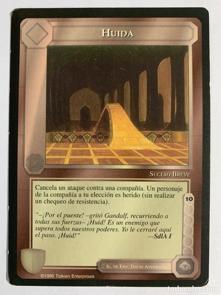 Trading cards: CARTA LIMITADA BORDE NEGRO HUIDA - EL SE&Ntilde;OR DE LOS ANILLOS