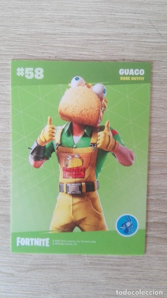 Sammelkarten: CARTA,TRADING CARD N&ordm; 58 GUACO-FORTNITE SERIES 2-EPIC GAMES-PANINI-A&Ntilde;O 2020.