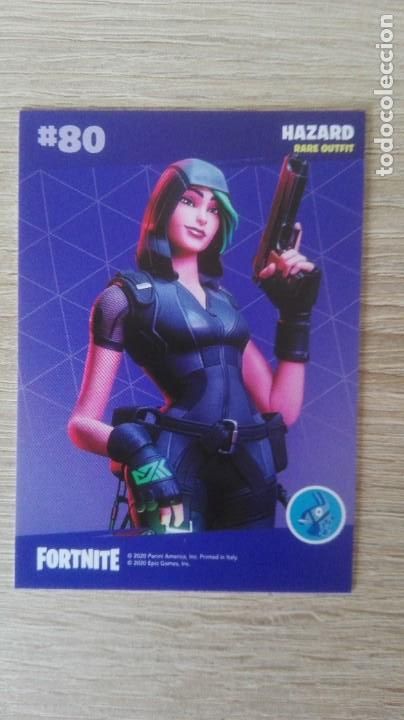 Trading Cards: CARTA,TRADING CARD N&ordm; 80 HAZARD-FORTNITE SERIES 2-EPIC GAMES-PANINI-A&Ntilde;O 2020.