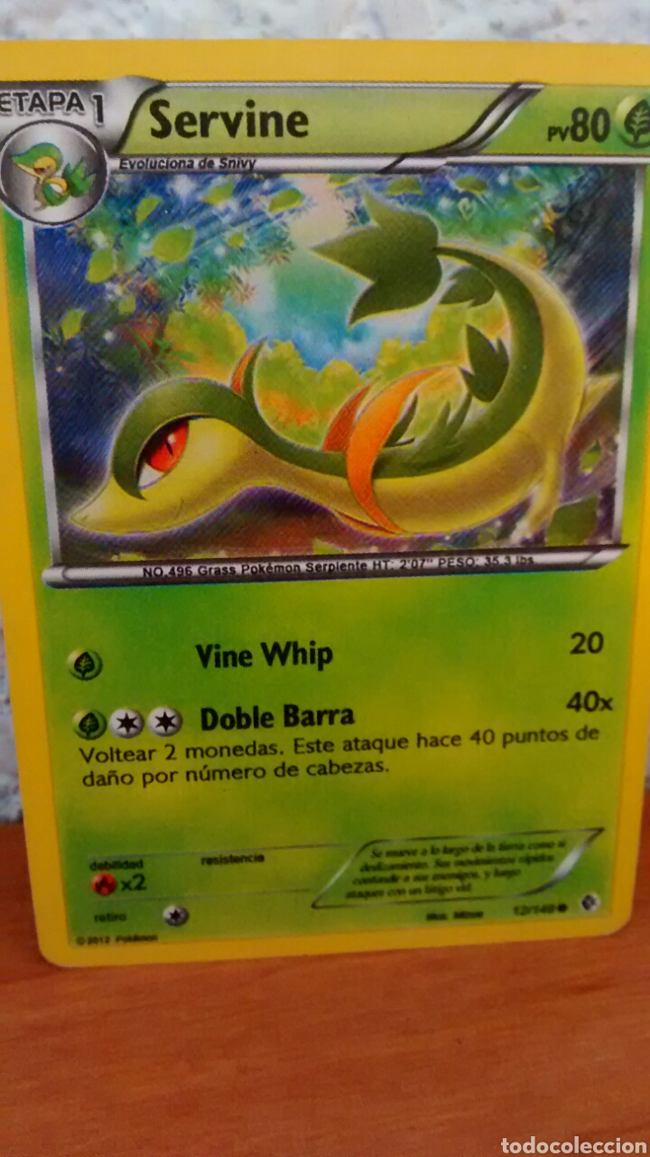 Trading cards: CARTA POKEMON 2012 SERVINE - Foto 1