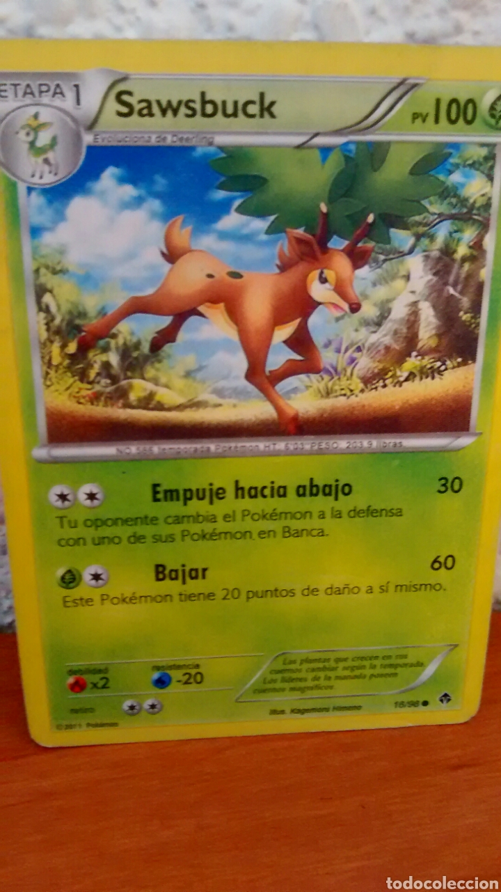 carta pokemon 2011 sawsbuck - Buy Antique trading cards on todocoleccion