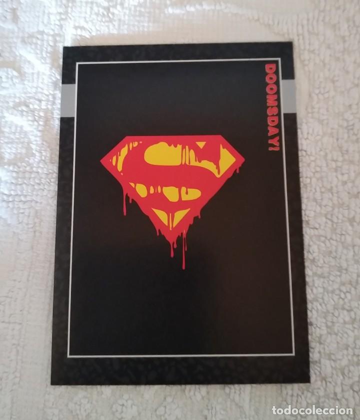 Trading cards: SUPERMAN. DOOMSDAY!. LA MUERTE DE SUPERMAN. 1992. PROTOTIPO. N&ordm; 000. IMPOSIBLE.