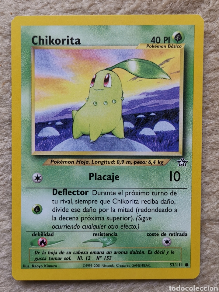 trading card pokemon chikorita 53/111 - placaje - Buy Antique trading cards  on todocoleccion