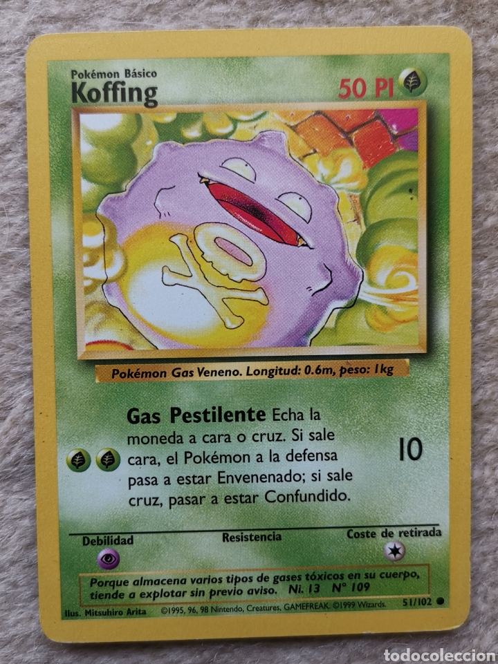trading card pokemon koffing 51/62 - gas pestil - Buy Antique trading cards on todocoleccion trading card pokemon koffing 51/62 - gas pestil - Buy Antique trading cards on todocoleccion