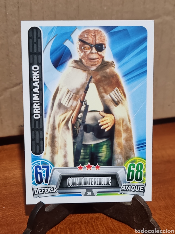 Trading cards: STAR WARS N&deg;35 TOPPS FORCE ATTAX - Foto 1