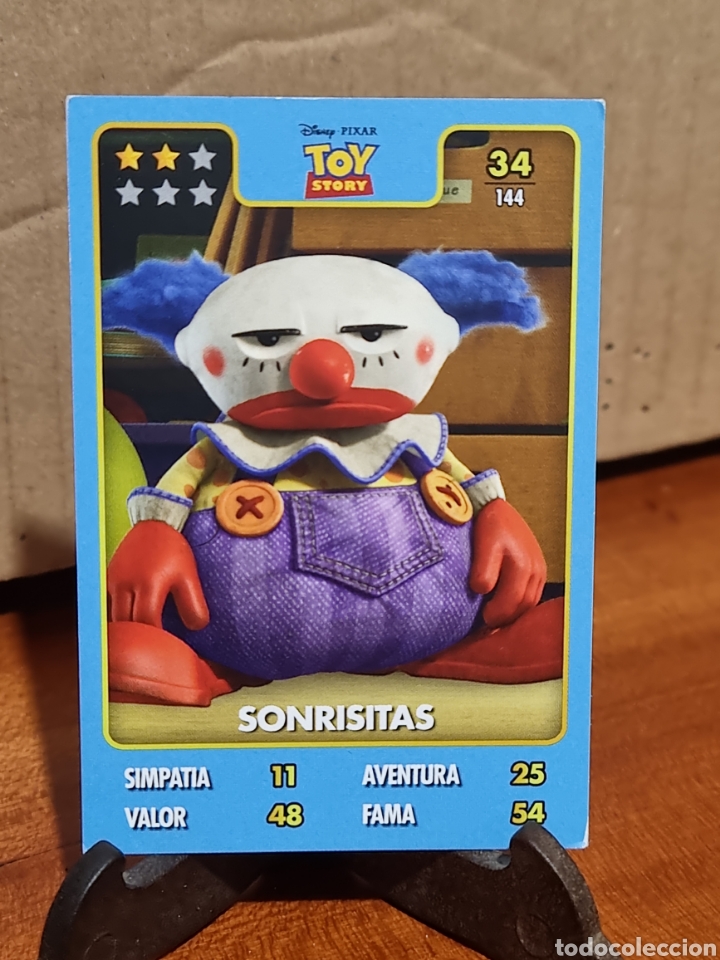 Trading cards: N&deg;34 TOY STORY - SONRISITAS - DISNEY PIXAR CAPRABO