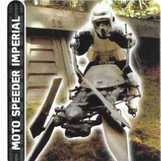 Trading Cards: *** C80 - CARTA FORCE ATTAX STAR WARS - IMPERIO - MOTO SPEEDER IMPERIAL