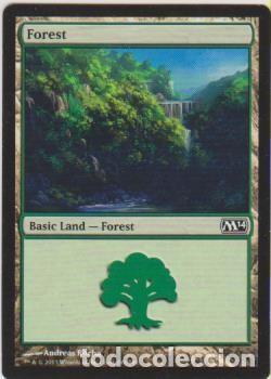 Trading cards: MTG MAGIC THE GATHERING FOREST BASIC LAND MAGIC 2014 CROMO M - Foto 1