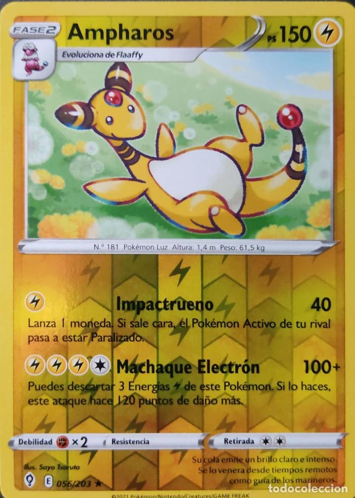 56 ampharos - cielos evolutivos - holo shiny - - Compra venta en  todocoleccion